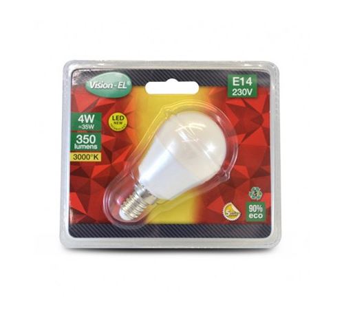 Ampoule P45 LED - E14 - 4W - 3000K - Blister