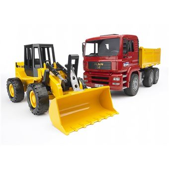 BRUDER - Camion benne MAN TGA avec chargeur articule FR 130 - 1