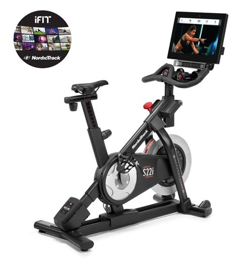 Vélo d'appartement NordicTrack S22i Studio Cycle - 24 niveaux de résistance - Ecran 22