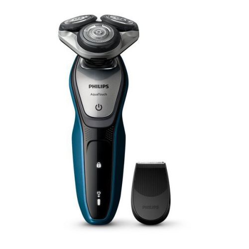 Rasoir électrique rasage à sec ou sous l'eau - Rasage de la barbe facile et rapide