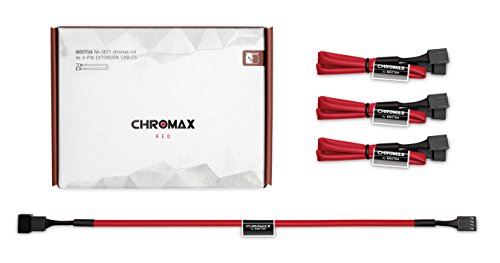 noctua cable noctua na-sec1 chromax rouge noir