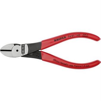 Pince coupante diagonale à forte démultiplication avec facette Knipex 74 01 140 140 mm - 1