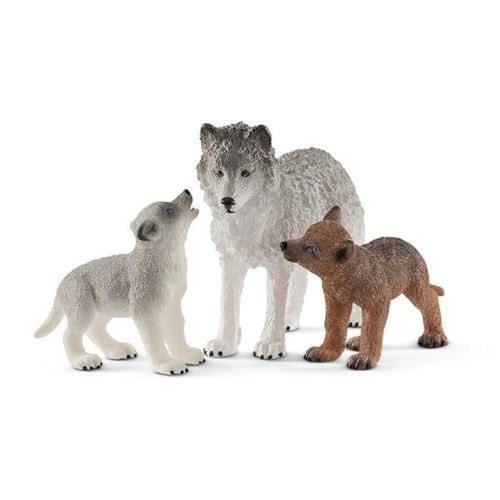 Maman Loup Avec Louveteaux - 42472