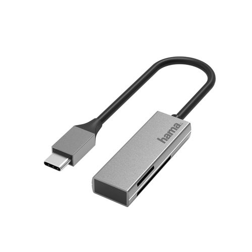 Non Communiqué Hama Lecteur De Cartes Usb, Usb-C, Usb 3 .0, Sd/Micro Sd, Alu