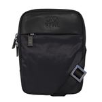 Eastpak RUSHER Sac Bandoulière 1.5L - Noir Denim - Nylon - Poches Zippées