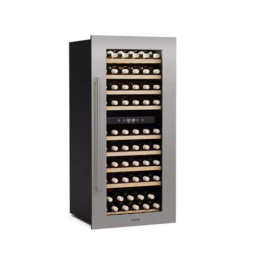 Klarstein Vinsider Duo - Frigorifero Per Vini  79 Bottiglie  2 Zone Di Raffreddamento  Protezione Uv  9 Ripiani  Touch