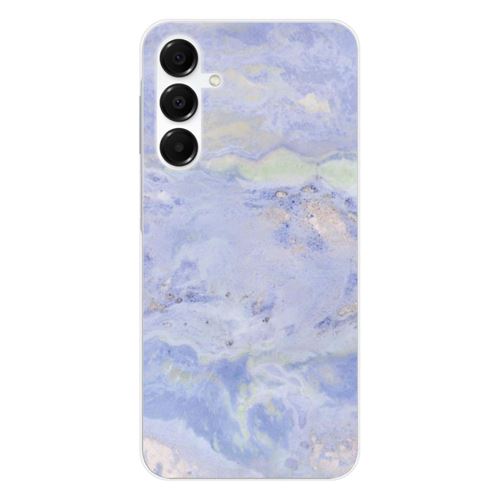 Coque en silicone imprimée compatible Samsung Galaxy A16 Marbre Bleu