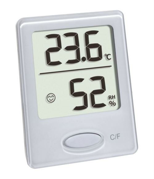Non Communiqué Blanc/Noir Thermomètre Tfa Thermohygromètre Digital 30.5041