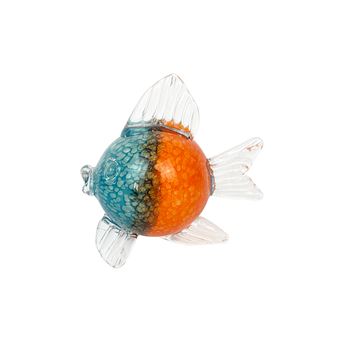 Statue : Poisson orange sulfure - Table Passion - Orange - Verre - 1