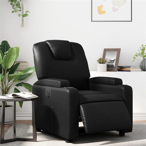 Vidaxl Noir Fauteuil Inclinable Électrique - Image 3