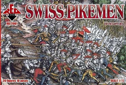 Swiss Pikemen, 16th Century - 1:72e - Red Box
