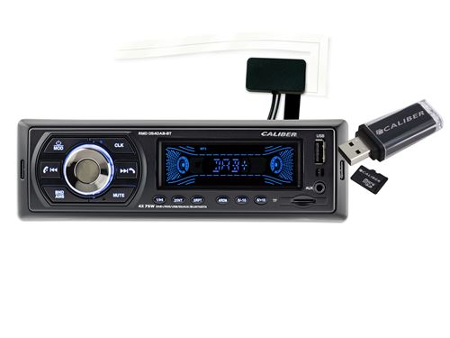 Autoradio - Caliber RMD054DAB-BT - DAB Plus Bluetooth 4 x 75W 186 x 150 x 60 mm Noir