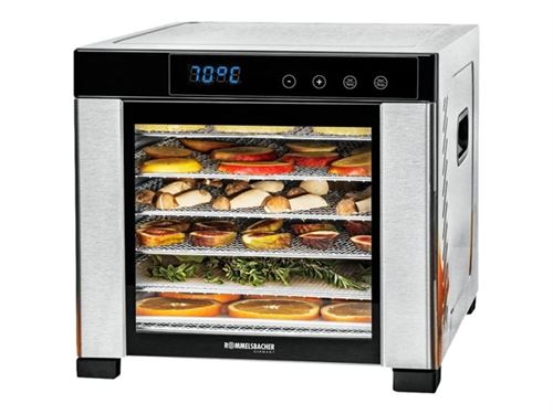 ‎da 900 600 w écran led plateaux 6 acier inoxydable noir