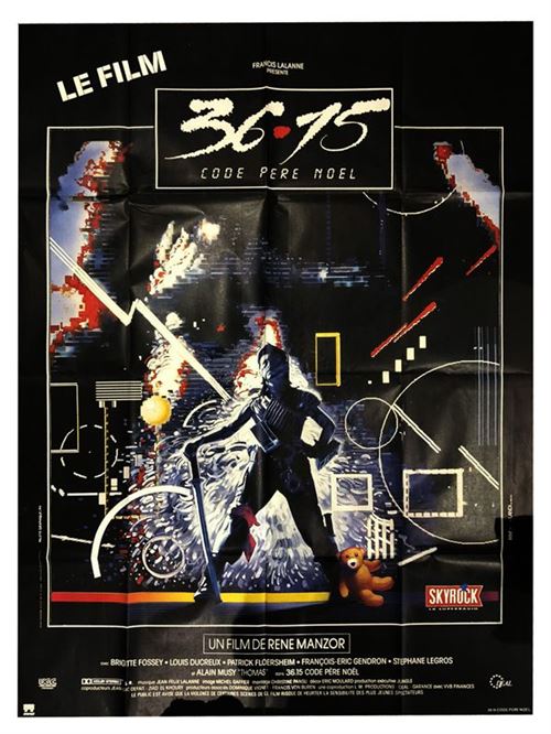 Affiche de Cinéma Originale - 3615 Code PÈRE NOEL - 1980 René Manzor - Brigitte Fossey - 120x160cm