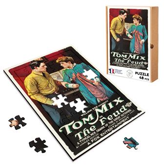 Puzzle en bois 48 Pièces Fabulous The Feud Tom Mix Cinéma Vintage (28