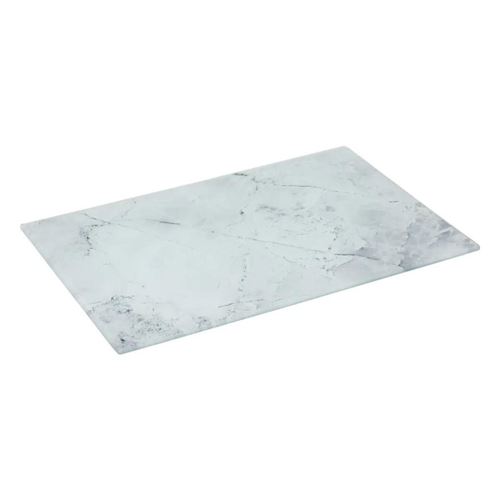 Non Communiqué Blanc Five Simply Smart - Planche À Découper En Verre Marbre 30Cm