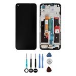 Kit écran Complet Pour Realme 8 5G - LCD + Vitre Tactile Sur Châssis Noir + Outils De Montage - Neuf - Fabriqué En France