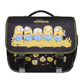 Cartable 38cm noir Les Minions 2 compartiments - Bagtrotter - 1