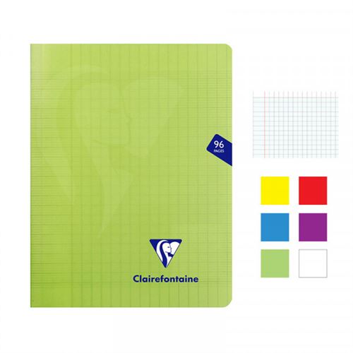 CAHIER REPERTOIRE 170/220mm BROCHE RIGIDE Q5 96 FEUILLES CLAIREFONTAINE