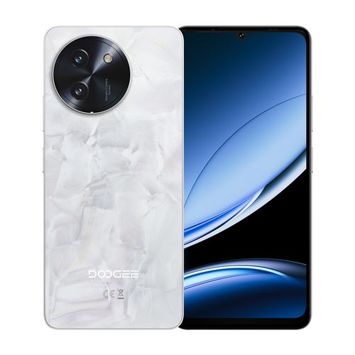 DOOGEE Note 59 Pro+ Téléphone Portable 6.75, 6250mAh, 36(12+24)Go+512Go, 50MP+8MP,Empreinte digitale/NFC,Dual SIM 5G smartphone-blanc