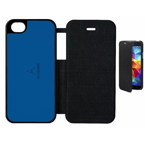 Flipflap My-Kase pour iPhone 5 SE - psg paris saint germain 3 - Simili-cuir - Noir