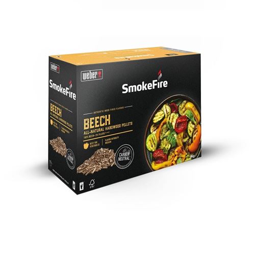 Pellets de bois Hêtre pour barbecue Weber Smokefire - 8kg