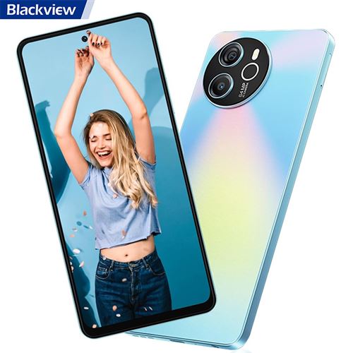 Smartphone Débloqué Blackview Shark 8 16Go+128Go Android 13 6.78 2.4K 64MP 5000mAh NFC 3 Emplacements pour cartes - Bleu