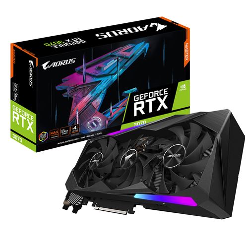 Carte Graphique Gigabyte AORUS GeForce RTX 3070 MASTER 8G 