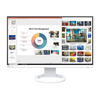 EIZO EV2760 - Swiss Edition - écran LCD - 27" - 2560 x 1440 QHD - IPS - 350 cd/m² - 1000:1 - 5 ms - HDMI, DVI-D, 2xDisplayPort - haut-parleurs - blanc
