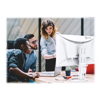 EIZO EV2760 - Swiss Edition - écran LCD - 27" - 2560 x 1440 QHD - IPS - 350 cd/m² - 1000:1 - 5 ms - HDMI, DVI-D, 2xDisplayPort - haut-parleurs - blanc