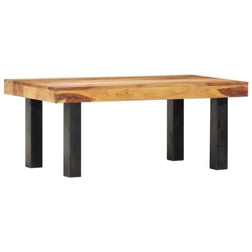 vidaXL Table basse 100 x 50 x 40 cm Bois massif