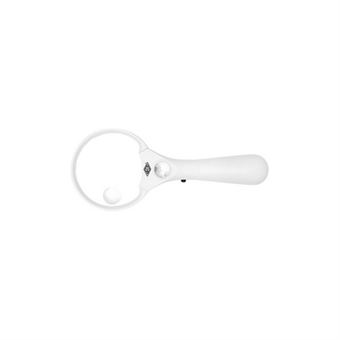 WEDO Loupe PROFI avec poignée et lumière LED, rond, blanc - 1