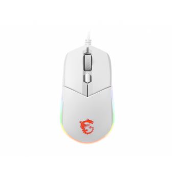 Souris MSI Clutch GM11 PMW3325 Avec Fil 5000DPI 6 Boutons Latence 1ms Blanc