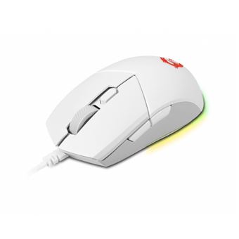 Souris MSI Clutch GM11 PMW3325 Avec Fil 5000DPI 6 Boutons Latence 1ms Blanc