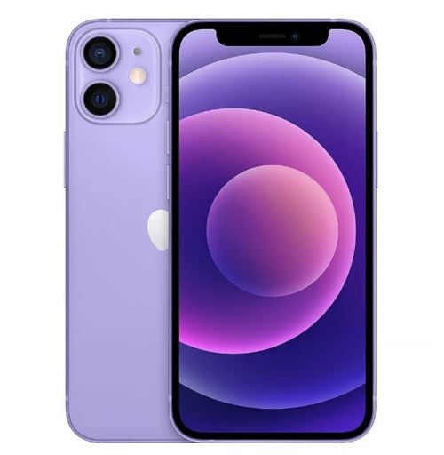 Apple iPhone 12 Mini 128 Go 5,4'' violet Reconditionné avec Nouvelle Batterie État correct - N/A reconditionné disponible sur Fnac