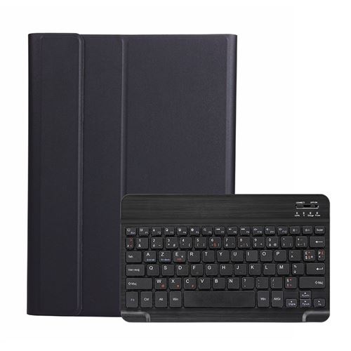  &Eacute;tui HSMY avec Clavier Fran&ccedil;ais AZERTY Bluetooth pour iPad Pro 11 2018 - Noir 