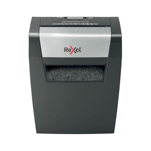 Rexel Momentum X308 Destructeur De Documents Destruction Par Particules 5 X 42 Mm 15 L Nombre De Pages (Max.): 8 Niveau De Sécurité 3 Détruit Également Les