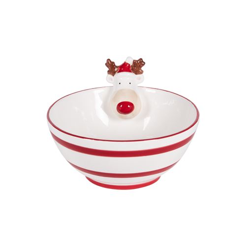 Non Communiqué Rouge Bol Cerf 35 Cl - Table Passion - Céramique