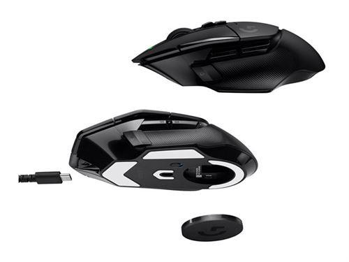 Logitech G G502 X Lightspeed - Souris - Optique - 8 Boutons - Sans Fil - 2.4 Ghz - Récepteur Usb Logitech Lightspeed - Noir