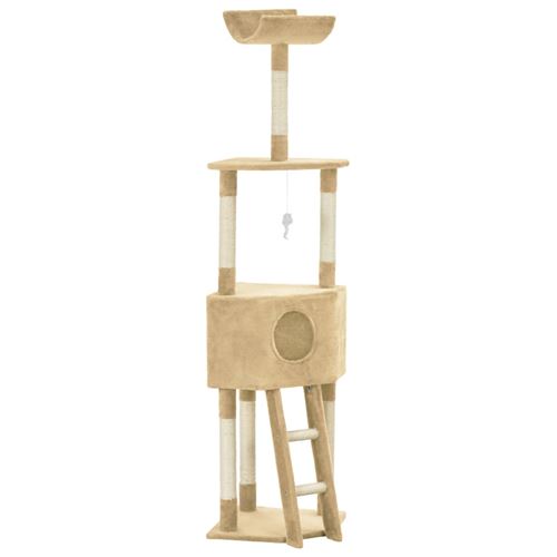 Arbre à chat avec griffoir en sisal 180 cm Beige