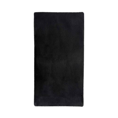Tapis de Bain Fait à la Main "Rabbit" Gris Foncé 65 x 100 cm