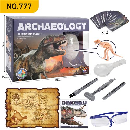 Excavation kit jouets fossile scientifique educatifs cadeau anniversaire pour enfant garçon fille - Tyrannosaure777