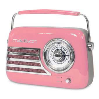 MADISON FREESOUND-VR40P - Enceinte Radio vintage 30W sur Batterie Bluetooth USB FM