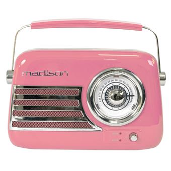 MADISON FREESOUND-VR40P - Enceinte Radio vintage 30W sur Batterie Bluetooth USB FM