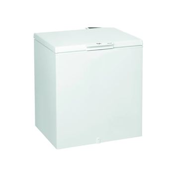 Congélateur coffre 80cm 201l blanc Whirlpool WH2112 - 1
