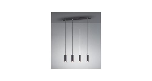 Suspensions marley noir mat 4x35w gu10