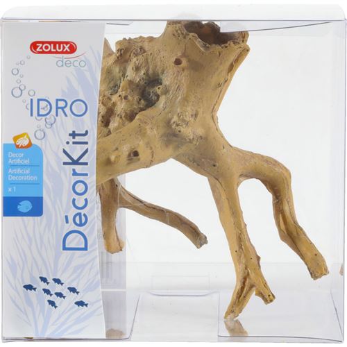 Décor. kit Idro racine n° 1. dimension 13.5 x 13.5 x Hauteur 13 cm. pour aquarium. - zolux - ZO-352166