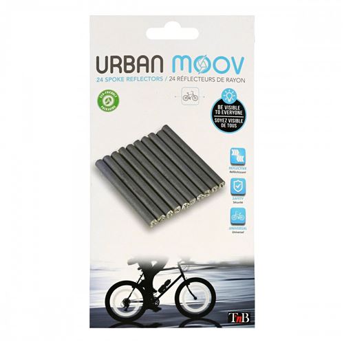 Réflecteurs pour rayons de vélo T'nB Urban Moov - gris