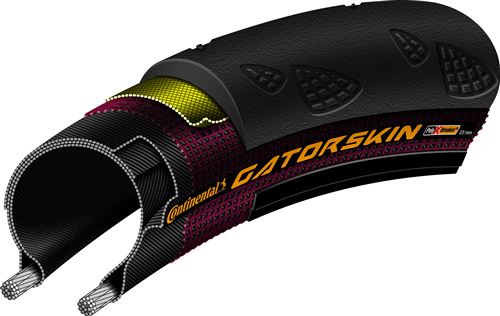 Pneu extérieur Continental Gaterskin 700x23C / 23-622 - Noir