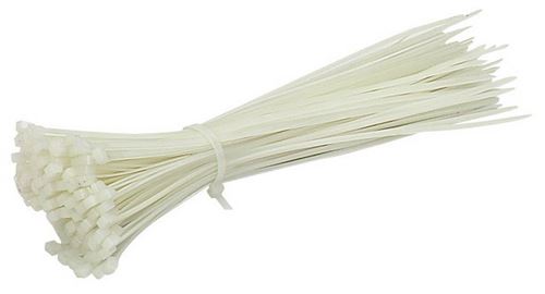 Attache cables 300 x 4.8 blancs rilsan (naturel) - 100 colliers - Oc-pro